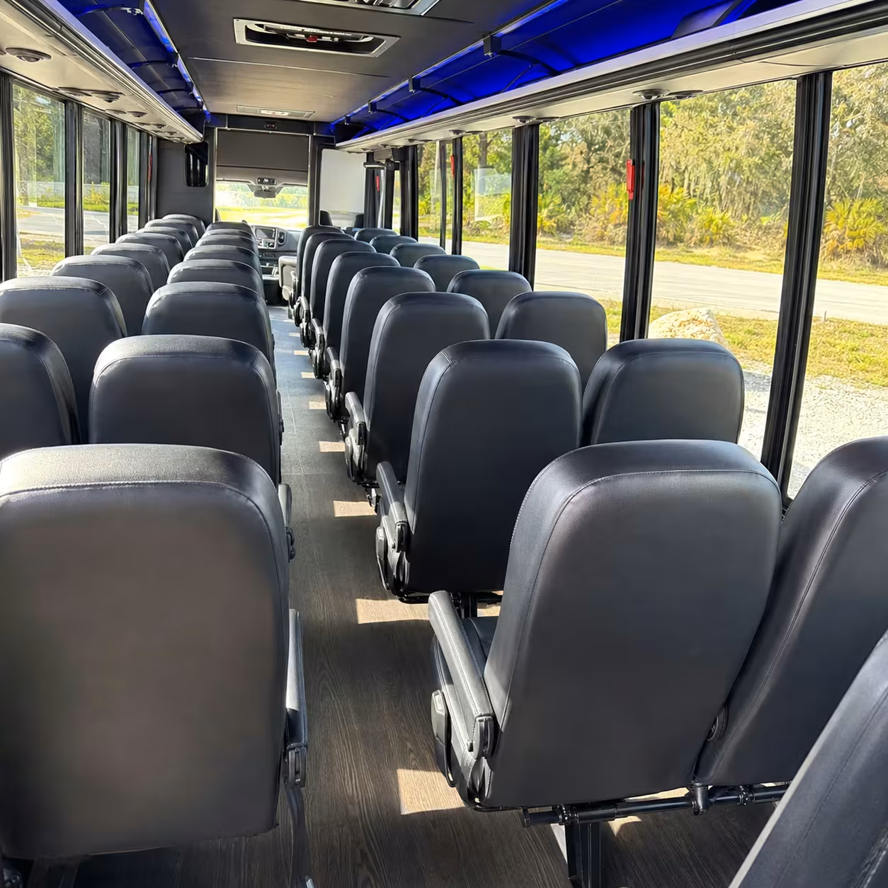 28 passenger minibus inside