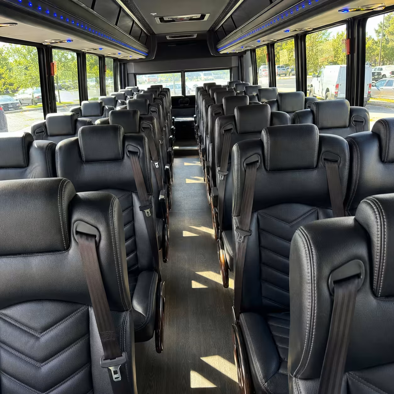 30 passenger minibus inside